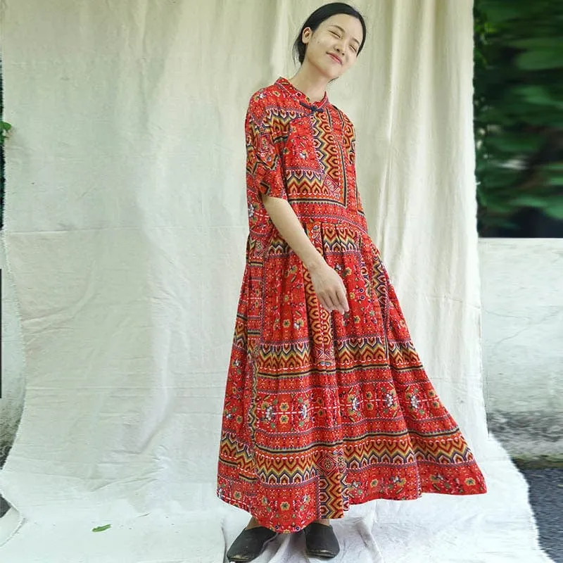 Zen Tribe Floral Midi Dress